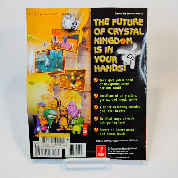 Glover [Nintendo 64, N64] - Prima's Official Strategy Guide w/ Combo Code Card - Picture 3 of 6